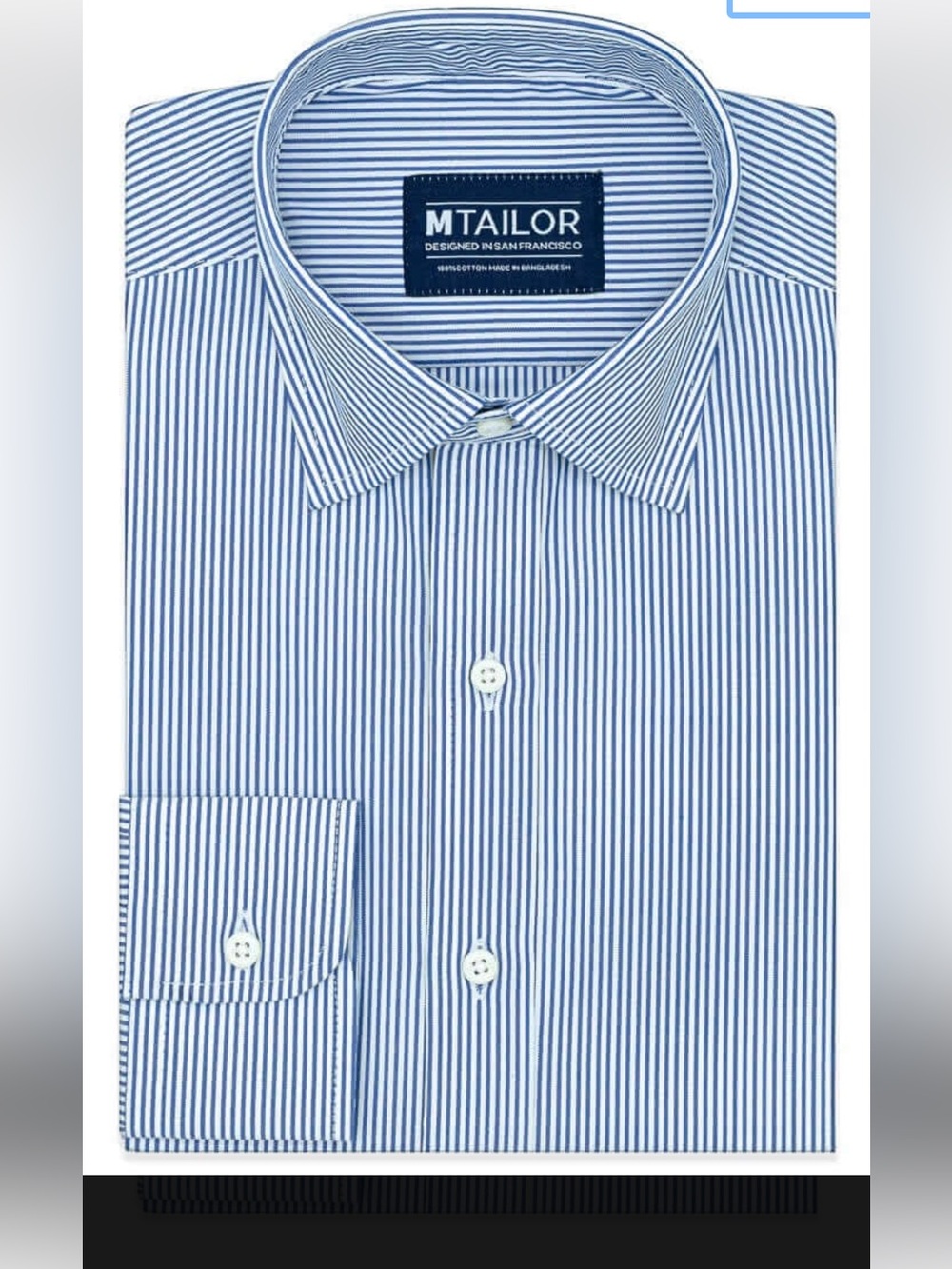 M Tailor Thin Blue Stripe